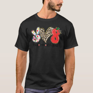 T-shirt Paix Amour 8e année Enfants Élève Enseignant Retou