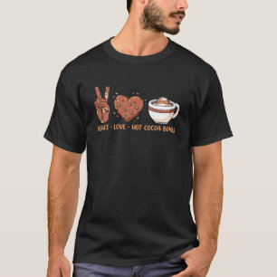 T-shirt Paix, Amour, Bombes De Coca Chaud - Vacances D'Hiv