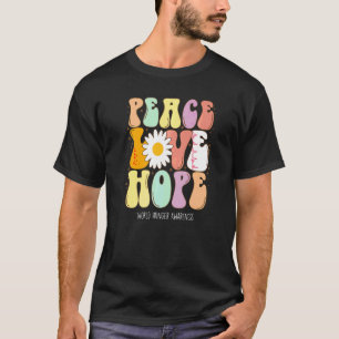 T-shirt Paix Amour Espoir Sensibilisation à la faim dans l