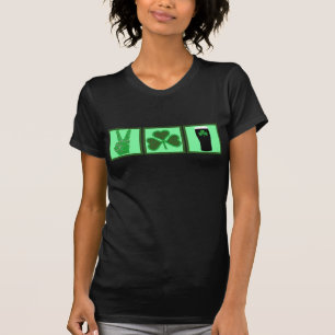 T-shirt Paix, amour et bière irlandaise