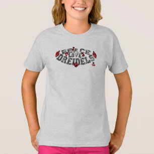 T-shirt Paix, amour et Dreidels