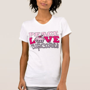 T-shirt Paix, amour et petits gâteaux !