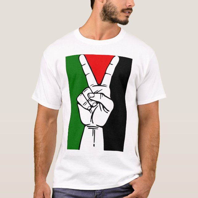 T-shirt PAIX CHEZ les HOMMES LIBRES ' FEMMES ' S de la (Devant)