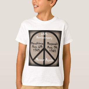 T-shirt Paix de Hiroshima-Nagasaki dans notre temps