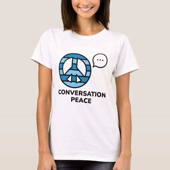 T-shirt Paix de la conversation (Devant)