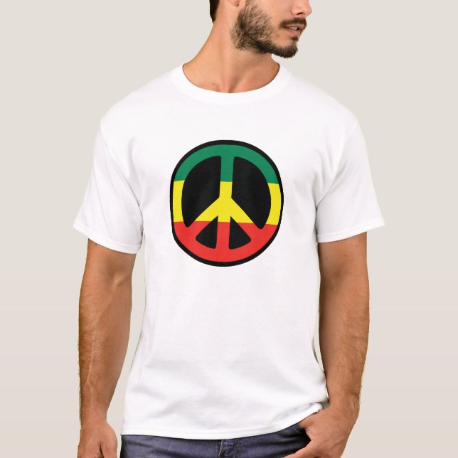 T-shirt Paix de Rasta (Devant)