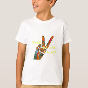T-shirt Paix dehors : panneau Vibes de Hakuna Matata