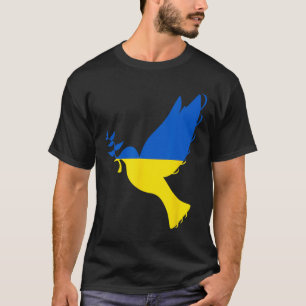 T-shirt Paix en Ukraine Colombe. Soutenez l'Ukraine. Souti
