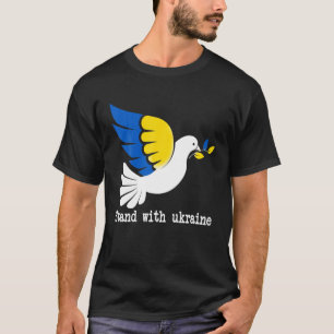 T-shirt Paix En Ukraine Dove. Soyez Avec L'Ukraine. Suppor