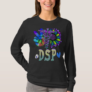 T-shirt Paix Et Tournesol Dsp Symboles Médicales La Caduce