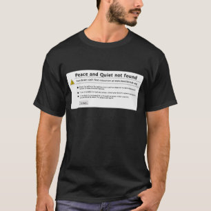 T-shirt paix et tranquillité