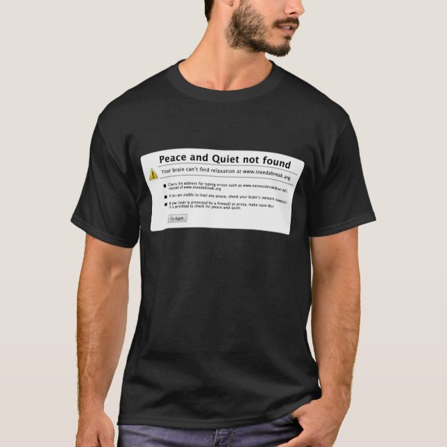 T-shirt paix et tranquillité (Devant)