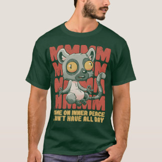T-shirt Paix intérieure Mignon Drôle Animal rétro