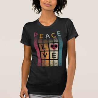 T-shirt Paix minimaliste et amour