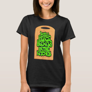 T-shirt Paix mondiale dans l'équipe végane de cuisine à ba