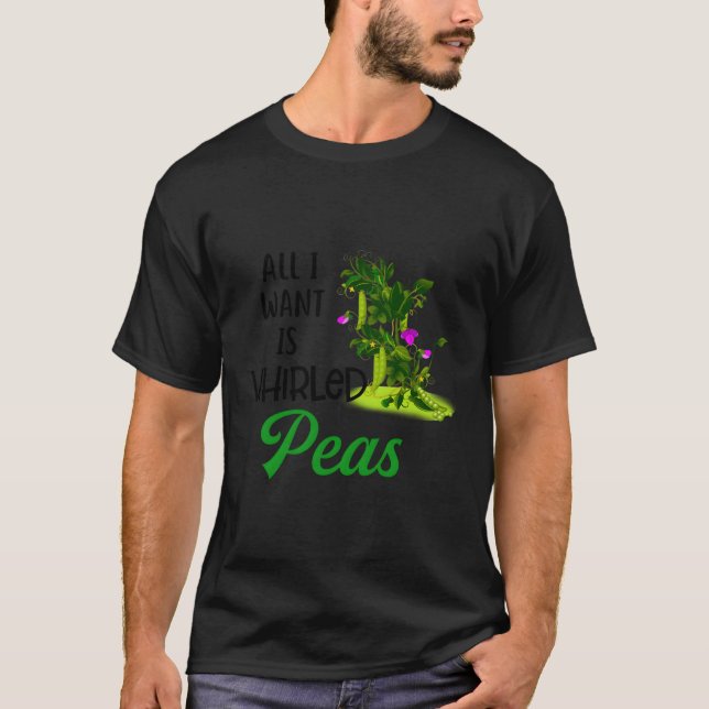 T-shirt Paix Mondiale Tout Ce Que Je Veux C'Est Des Pois T (Devant)