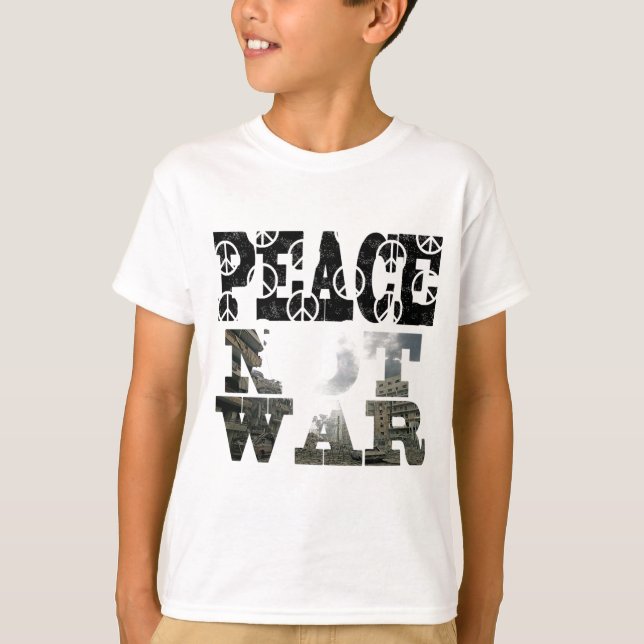 T-shirt paix-non-guerre (Devant)