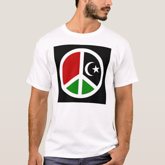 T-shirt Paix pour la Libye (Devant)