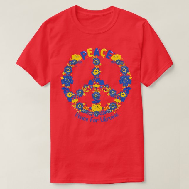T-shirt Paix pour l'Ukraine (Design devant)