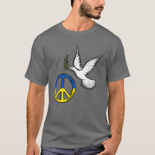 T-shirt Paix Pour L'Ukraine Je Me Tiens Avec L'Ukraine Ukr