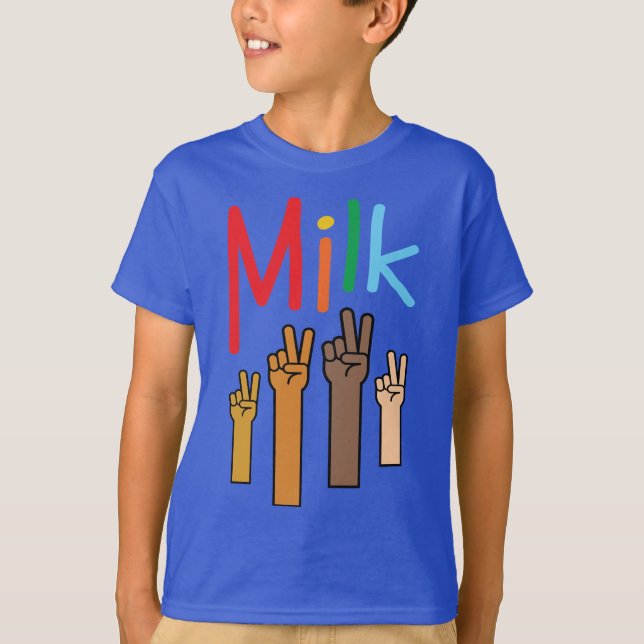 T-shirt Paix pour tous (Enfants - Fit Régulier, Bl (Devant)