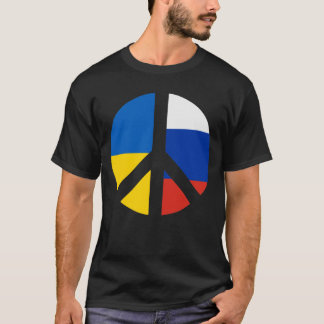 T-shirt Paix Russe Ukrainienne - Pas de guerre avec la Rus