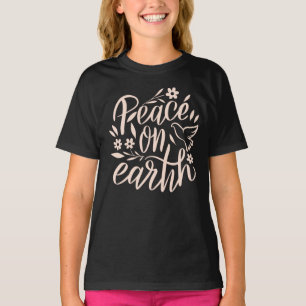 T-shirt Paix sur Terre Design Floral