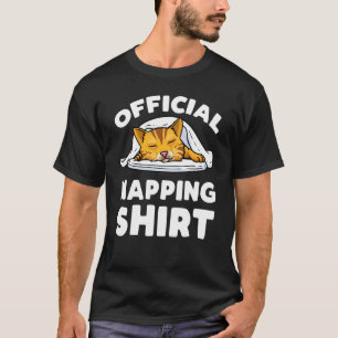 T-shirt Pajama couché officiel de chat Napping de chat