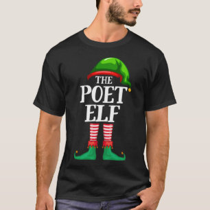 T-shirt Pajama de fête de Noël du poète Elfe jumelant l