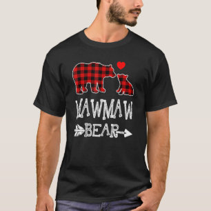 T-shirt Pajama de l'ours Mawmaw Rouge Buffalo plaqué de gr