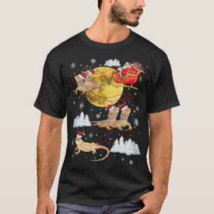 T-shirt Pajama de Noël des rennes de dragon à poils Père N