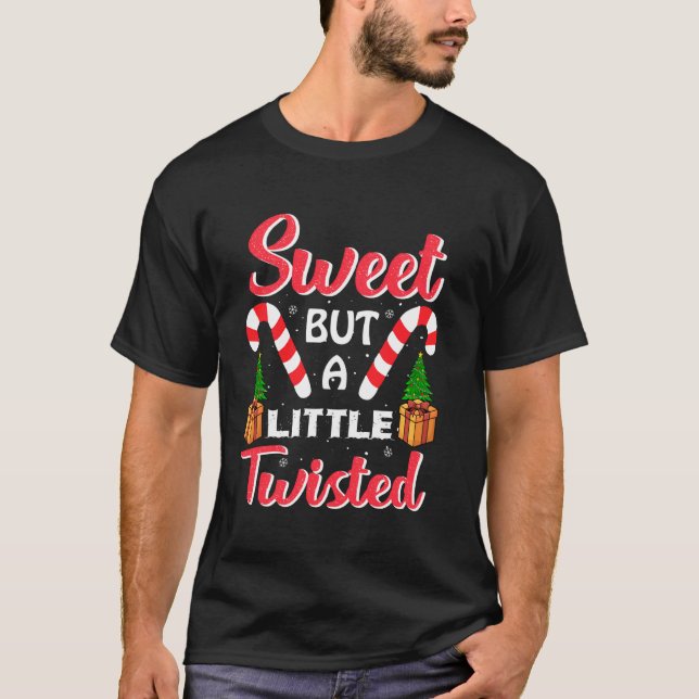 T-shirt Pajama de Noël Doux, mais peu tordu (Devant)