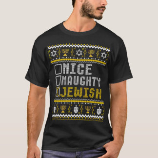 T-shirt Pajama de Noël juif amusant Hanoukka Jewish Chan
