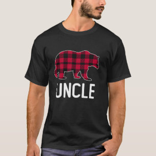 T-shirt Pajama pilé par l'ours oncle rouge Buffalo rouge