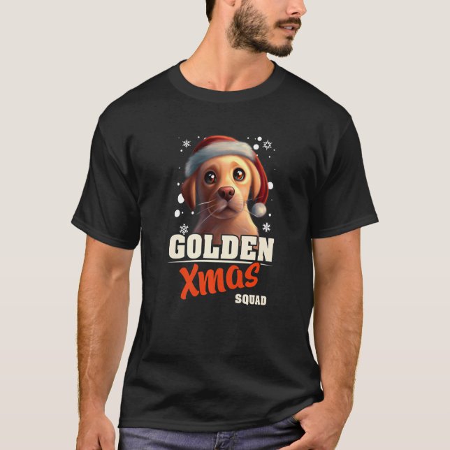 T-shirt Pajama Xmas Squad Chien (Devant)