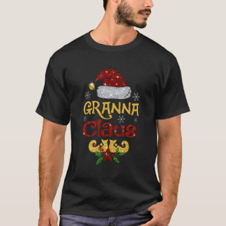 T-shirt Pajamas De Correspondance De La Famille père Noël 
