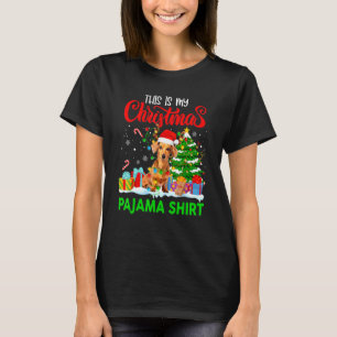 T-shirt Pajamas Red Buffalo Plaid Dachshund Dog Merry Chri