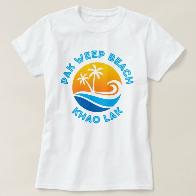T-SHIRT PAK WEEP BEACH-KHAO LAK (Design devant)