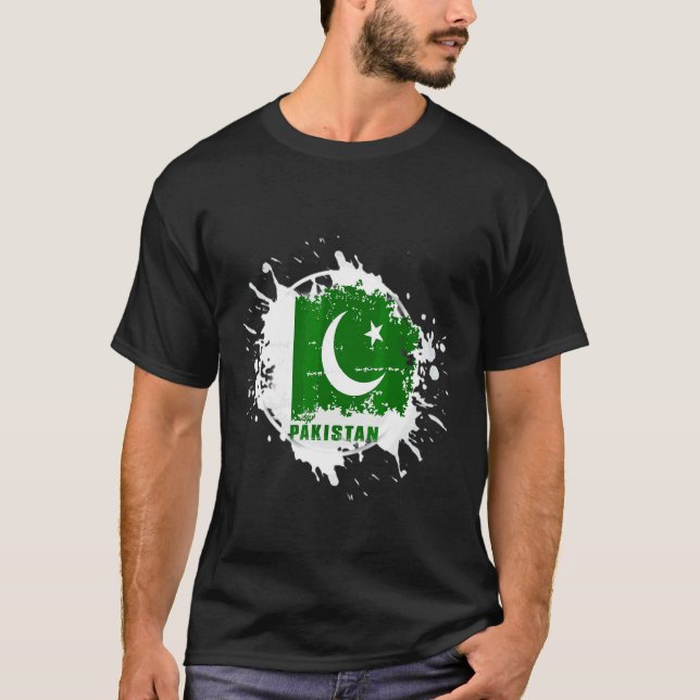 T-shirt Pakistan Splash (Devant)