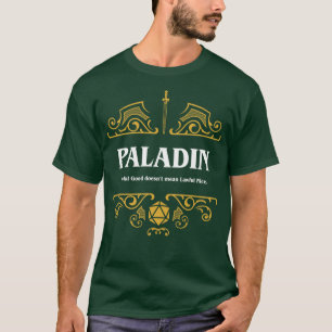 T-shirt Paladin Classe Tabletop Jeu RPG