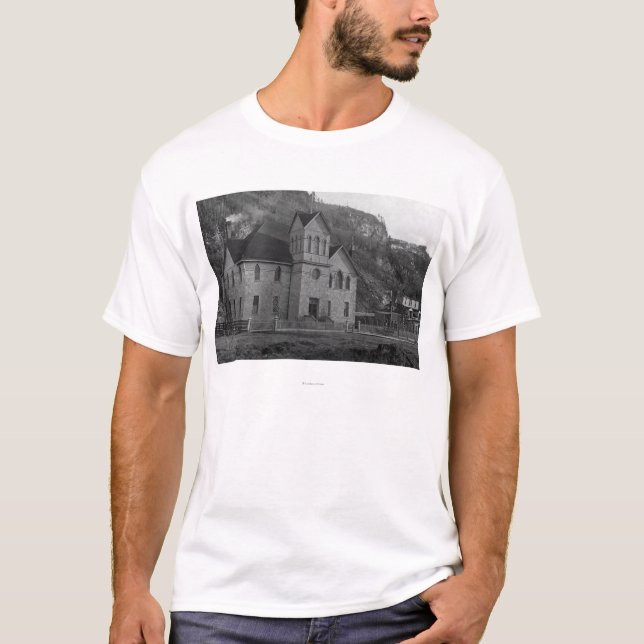 T-shirt Palais de justice dans Skagway, photographie de (Devant)