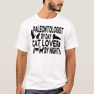 T-shirt Paléontologue Amoureux des chats