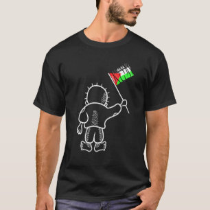 T-shirt Palestine Drapeau de Gaza avec Handala