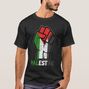 T-shirt Palestine Drapeau Palestinien Calligraphie Arabe G