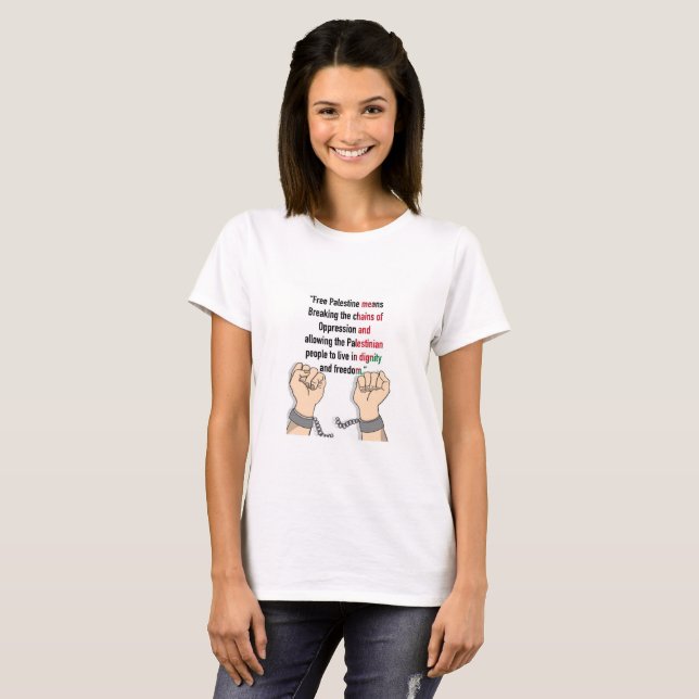T-shirt Palestine libre (Devant entier)