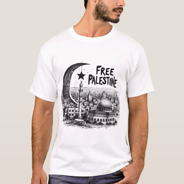 T-shirt Palestine libre de l'aqsa (Devant)