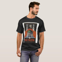 T-shirt Palestine libre, de style soviétique