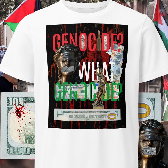 T-shirt Palestine libre | Non Au Génocide À Gaza (Free Palestine T-shirts | Say No To Genocides, Save Gaza, Wear This Palestine Solidarity T-shirt)