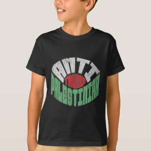 T-shirt Palestinien américain anti-trump