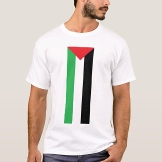 T-shirt palestinien vertical de drapeau